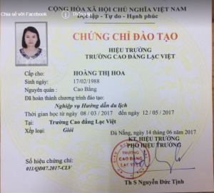 Chứng chỉ và thẻ hướng dẫn viên du lịch tại Đà Nẵng