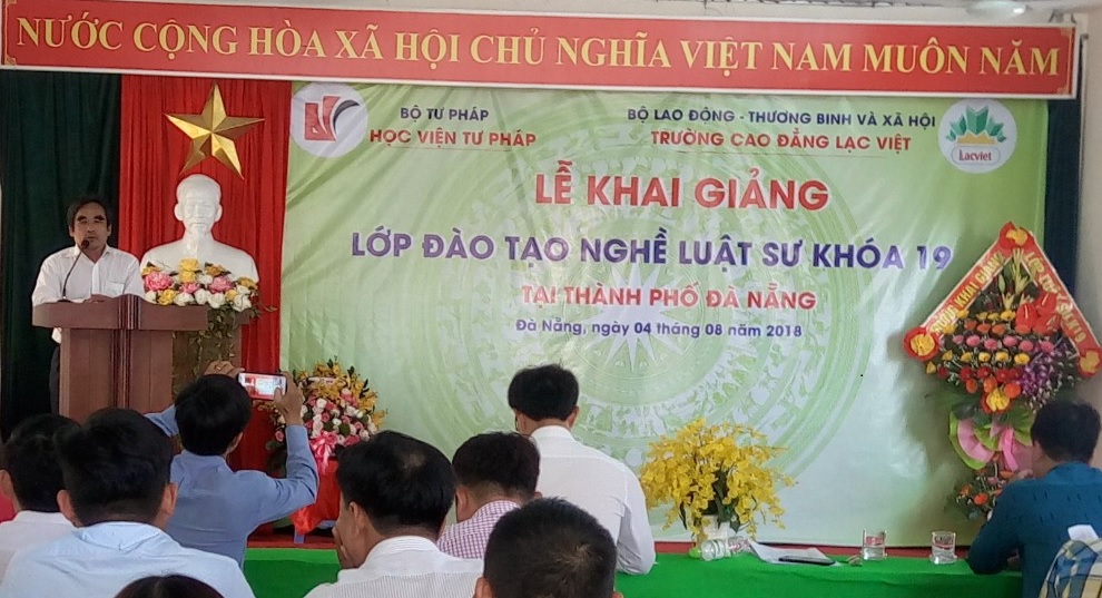 Khai giảng Lớp đào tạo nghề Luật sư khóa 19 tại thành phố Đà Nẵng